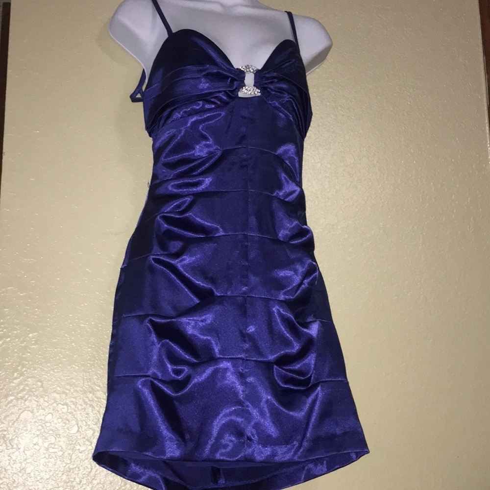 COPY - blue event mini dress NWOT tags